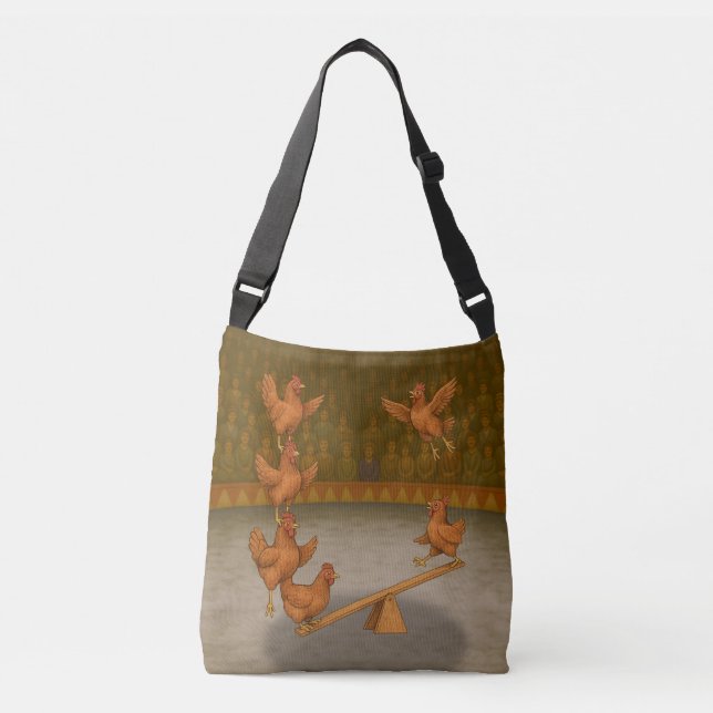 Chicken acrobats Tote (Front)