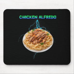 Chicken Alfredo Meme Bootleg Rap Style 90s Vintage Mouse Mat