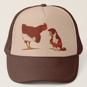 Chicken And Cat Panties Trucker Hat