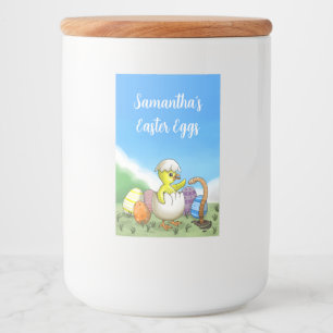 Chicken and Easter Eggs Food Label