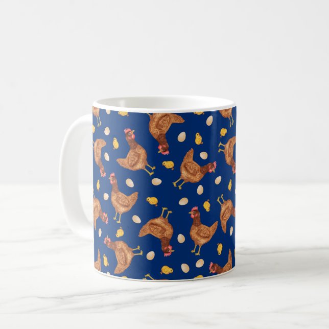 Chicken and Eggs Coffee Mug (Front Left)