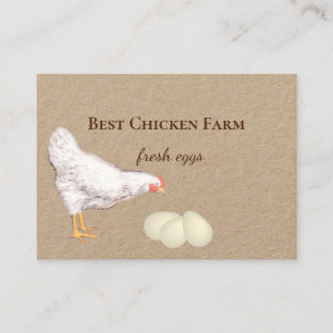 Chicken and Eggs for Farmer's Market Vendors Business Card