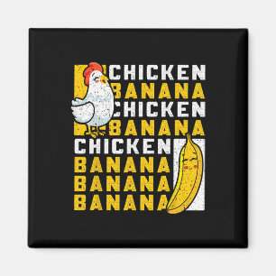 Chicken And Nana Dance Funny Fruit Meme For Women Magnet
