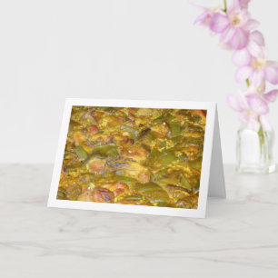 Chicken and Rabbit Spanish Paella Cuisine Card