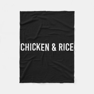 Chicken And Rice - Fitness And Lifting Fleece Blanket