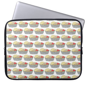 Chicken and Rice Platter Plate NYC Halal Cart Food Laptop Sleeve