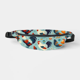 Chicken and Rooster Design Bum Bags