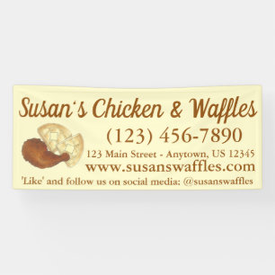 Chicken and Waffles Soul Food Catering Business Banner