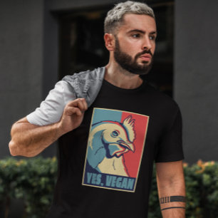 Chicken Animal Poster Vegan T-Shirt