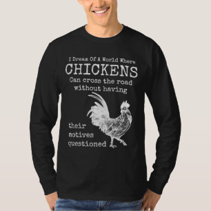 Chicken Animals e Cool Fitted Scoop T-Shirt