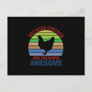 Chicken Art Chicken Are Freaking Awesome Postcard