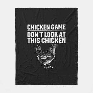 Chicken Art Chicken Game Fleece Blanket