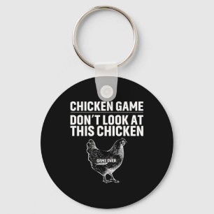 Chicken Art Chicken Game Key Ring