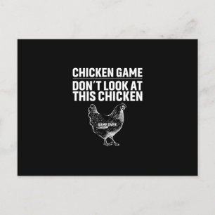Chicken Art Chicken Game Postcard