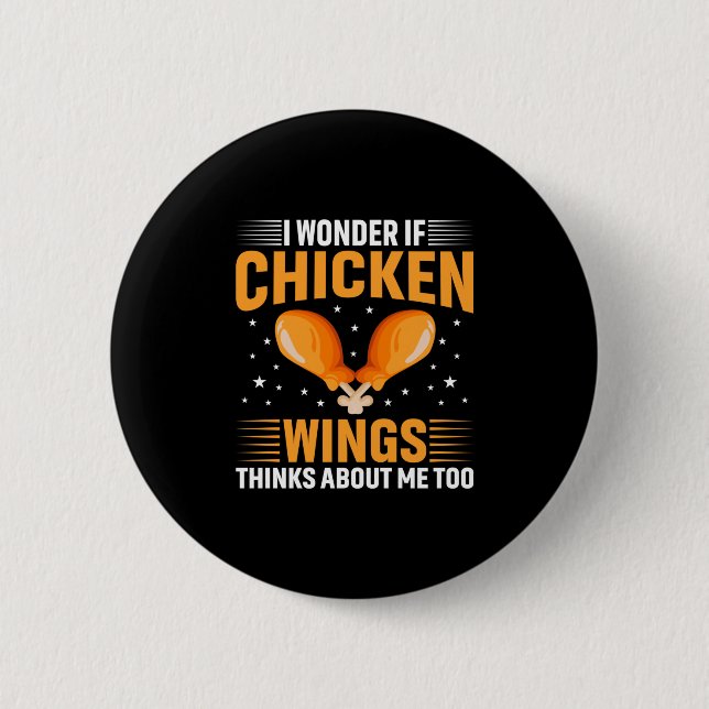 Chicken Art Chicken Wing 6 Cm Round Badge (Front)