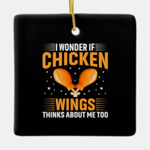 Chicken Art Chicken Wing Ceramic Ornament