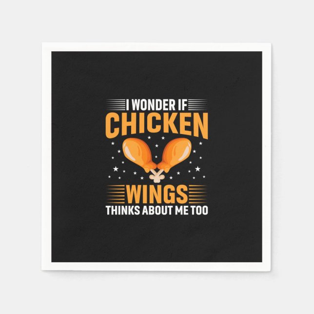 Chicken Art Chicken Wing Napkin (Front)