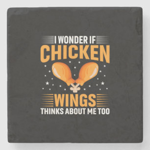 Chicken Art Chicken Wing Stone Coaster