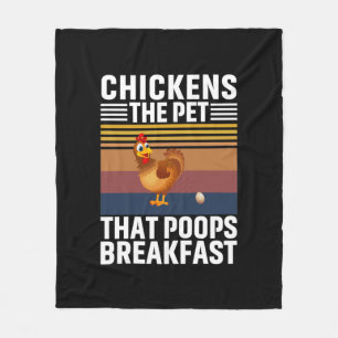 Chicken Art Chickens The Pet Fleece Blanket