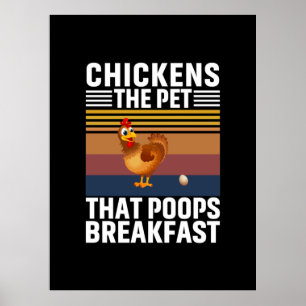 Chicken Art Chickens The Pet Poster