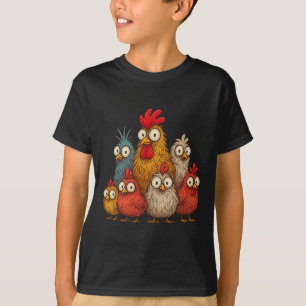 Chicken Art Crazy Chicken Gifts For Men Women Kid T-Shirt