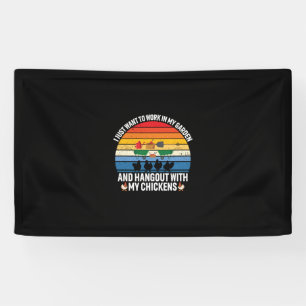 Chicken Art Hangout With My Chickens Banner