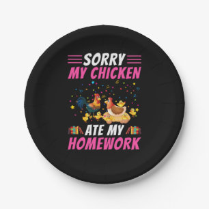Chicken Art My Chicken Ate My Homework Paper Plate