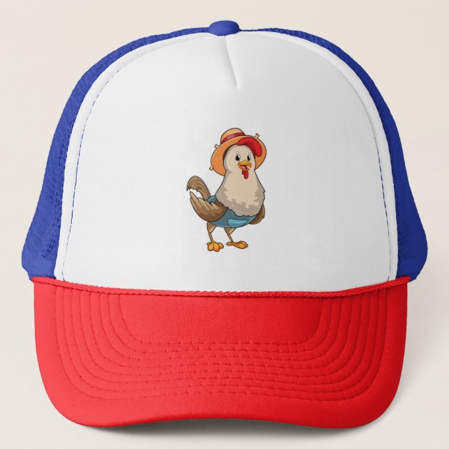 Chicken as Farmer with Hat (Front)