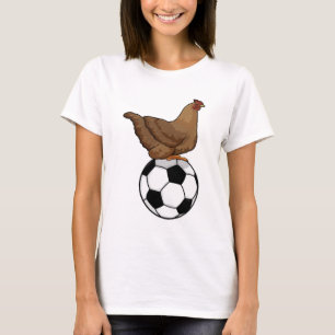 Chicken at Soccer Sports T-Shirt