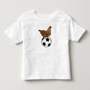 Chicken at Soccer Sports Toddler T-Shirt