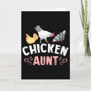 Chicken Aunt Auntie Farm Card