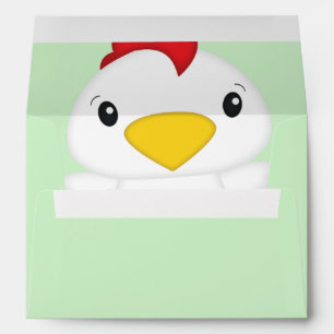 Chicken Baby Shower Farm Envelope
