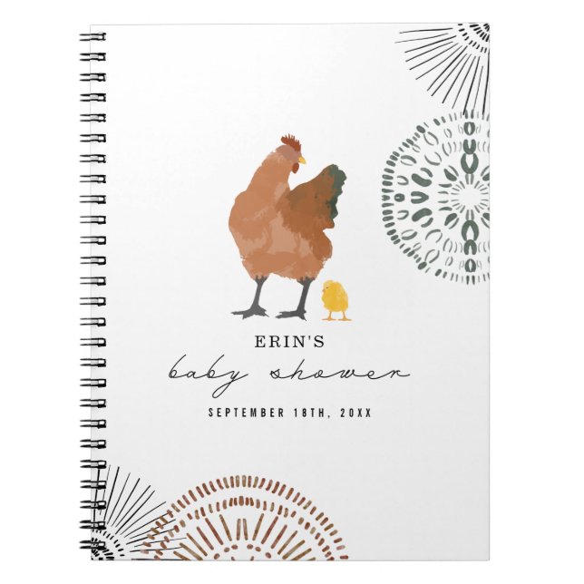 Chicken Baby Shower Guest Book (Front)
