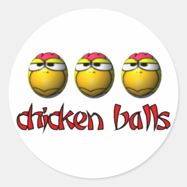 Chicken Balls Stickers (Front)