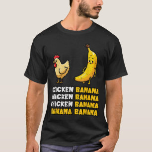 Chicken Banana Dance Funny Fruit Meme Girls Women T-Shirt