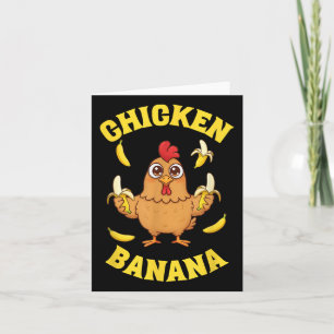 Chicken Banana Funny  Card
