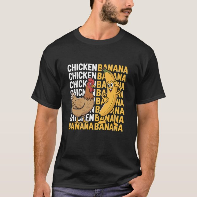 Chicken Banana Meme T-Shirt (Front)