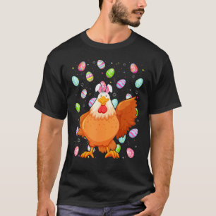 Chicken Bird Easter Egg Funny Chicken Easter Sun T-Shirt