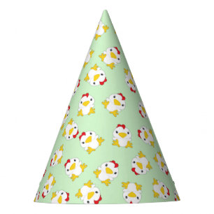 Chicken Birthday Party Green Hat