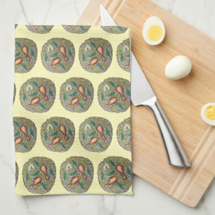 Chicken Biryani Indian Mixed Rice Dish Food Dinner Tea Towel