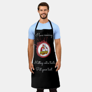 "Chicken Black" kitchen apron