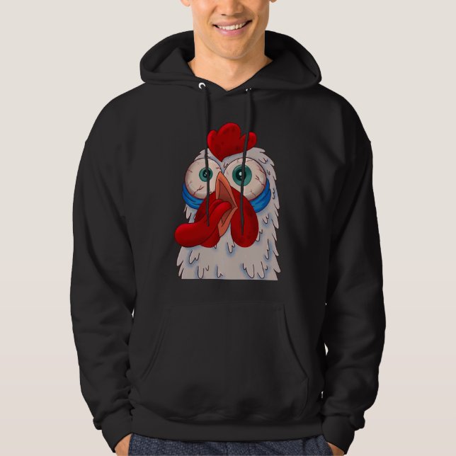 Chicken Bloodshot   Hoodie (Front)
