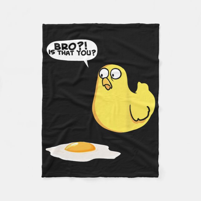 Chicken Bro Is That You Chicken  Fleece Blanket (Front)
