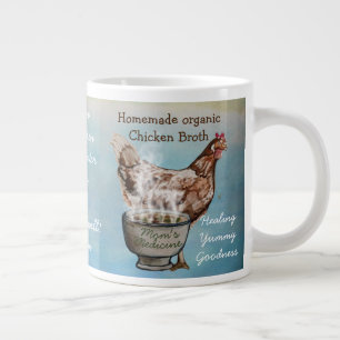 chicken broth mug