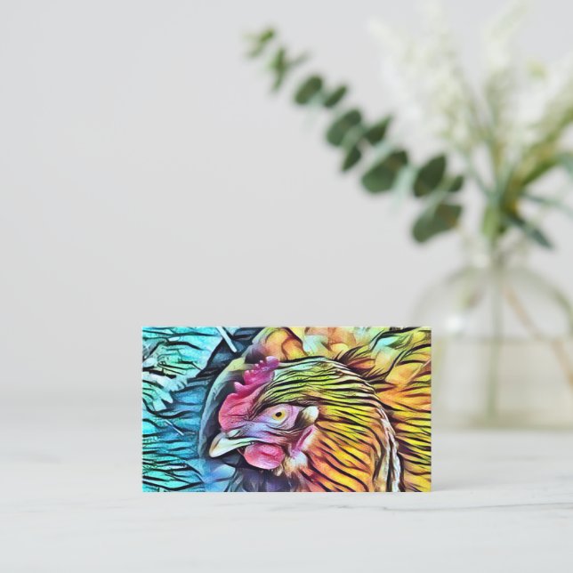 CHICKEN    BUSINESS CARD (Standing Front)