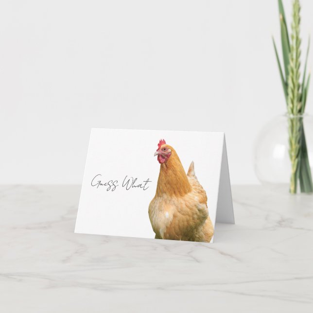 Chicken Butt Greeting Card (Front)