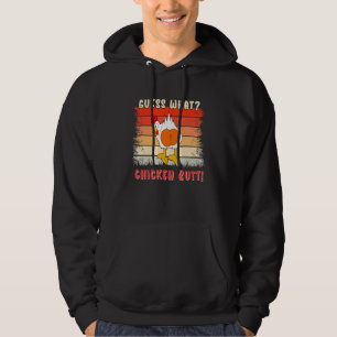Chicken Butt Guess What Animal Cute Chickens 1 Hoodie