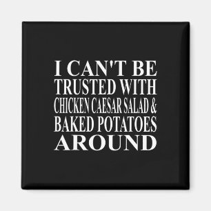 Chicken Caesar Salad Apparel Amazing Funny Potato Magnet