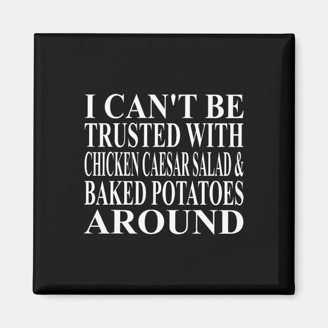 Chicken Caesar Salad Apparel Amazing Funny Potato  Magnet (Front)