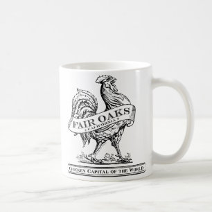Chicken Capital mug white/black